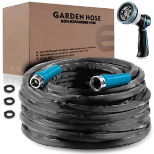 lot 1010 image: Garden Hose 50 Feet with 10 Function Nozzle