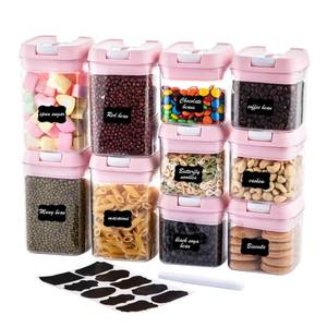 lot 1938 image: U-QE Airtight Food Storage Container Set-10 Piece Plastic Cereal Canisters