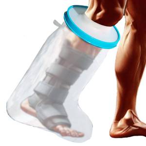 lot 1963 image: Tideshake - 100% Waterproof Extra Wide Leg Cast Cover for Showering, Reusable Extra Large Adult Short Leg Cast Protector, Cast Bag for Shower, Cast Cover for Showering Foot