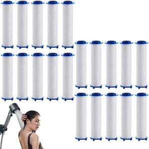 lot 2100 image: 20-Piece Shower Head Filter Cartridges 2.75 Inch
