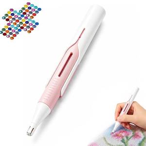 lot 2106 image: Bead Blitz Diamond Art Pen 2.8mm Round Drills Pink