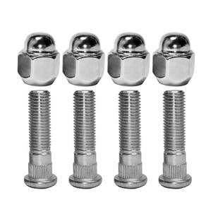 lot 2109 image: Mysttoo Set of 4 Wheel Studs with Chrome Acorn Lug Nuts