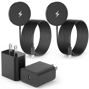 lot 2181 image: Magnetic Wireless Charger for iPhone16,2Pack 10FT 15W Fast Mag-Safe Charger