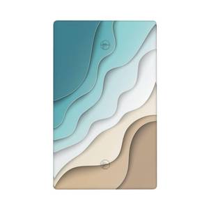 lot 2187 image: tulpock Turquoise Teal Modern Abstract Decorative Light Switch Cover