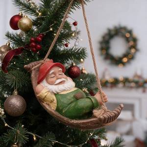 lot 2978 image: Teresas Collections Garden Gnome Hanging Ornament 7.4