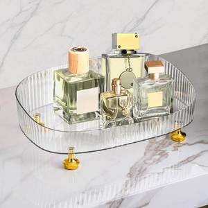 lot 2987 image: Neotidy Perfume Organizer Tray, Clear, 10.9 x 7.1