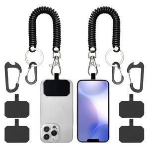lot 2992 image: HOTEMIA Phone Tether Lanyard with Carabiner Clip - 2 Pack