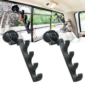 lot 2995 image: Pmsanzay Fishing Rod Suction Cup Rack �� 4-Rod