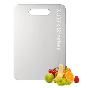 lot 5247 image: XTBSE Titanium Cutting Board 18 x 12 Double-Sided