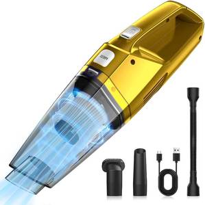 lot 5248 image: Bossdan Handheld Cordless Vacuum, Purple  Retail $149.99