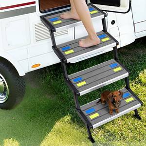 lot 5253 image: Breling RV Step Covers 22x7.5 Inch 4-Pack