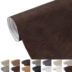 lot 5306 image: Faux Leather 1.3mm Upholstery Fabric by the Yard 55x108 Inch Red Coffee