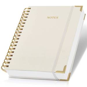 lot 6380 image: Aesthetic Thick Spiral Notebook Journal For Women in B5 - Linen Hardcover