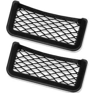 lot 6394 image: Frienda 2 Pcs Bungee Net Pocket Framed Mesh Car Boat RV,6.7 X 3.15 Inch