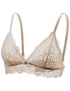 lot 6399 image: Lace Bralettes for Women No Underwire Sexy Triangle See Thru V Neck Unpadded Bra