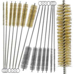 lot 6411 image: Brass Wire Brush Stainless Steel Wire Brushes Bottle Brush Set, 12 Round Wire Brushes, Tube Cleaning Brush for Pipe, Tube, Auto Parts, Bottles (6mm8mm10mm12mm15mm20mm22mm) (only 10pcs)
