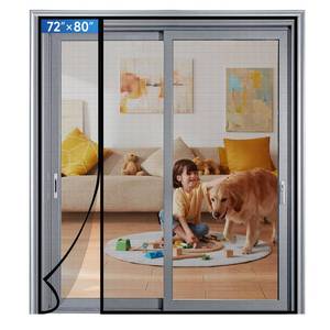 lot 7658 image: Longeas Magnetic Screen Door 74 x 82