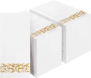 lot 7667 image: BESTVIP 200 Pack Disposable Paper Napkins, 3-Ply Soft & Absorbent,