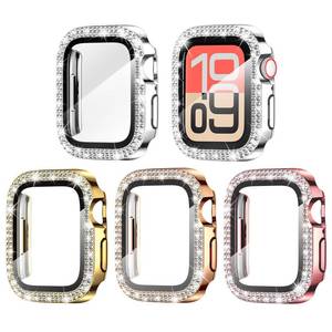 lot 8185 image: Goton 4-Pack Bling Case with Glass for Apple Watch 44mm