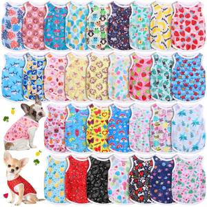 lot 8194 image: Yaomiao 32 Pack Small Dog Shirts Cartoon Series S
