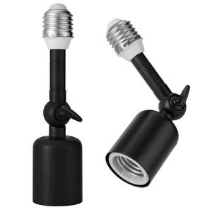 lot 8198 image: Onite 2-Pack E26 Light Socket Extender, 6.7in