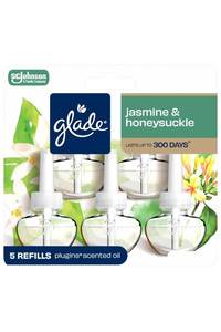 lot 8211 image: Glade PlugIns Air Freshener Refills, Jasmine & Honeysuckle, 5 Count