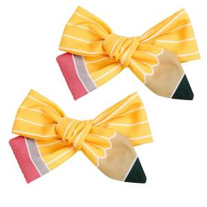 lot 8213 image: WOVOWOVO Pencil Hair Clips Yellow 2-Piece Set