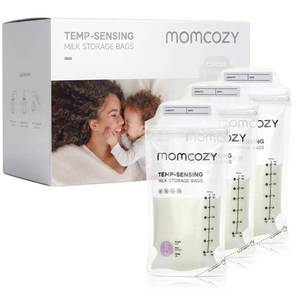 lot 8220 image: Momcozy Breastmilk Storage Bags, 6oz, 50-Pack