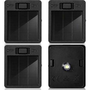 lot 8302 image: Frienda 4 Pcs Solar Light Replacement Top, 1.73 x 1.42 Inch, Rectangle