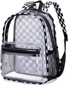 lot 8312 image: BTOOP Clear Mini Backpack for Stadium Events 12x12x6 Small Transparent Backpacks Plastic See Through Clear Bag for Concerts Work Festival Security Travel