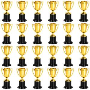 lot 13330 image: 24 Pack Mini Trophy Cups, 4 Inch Gold