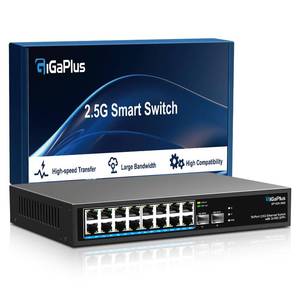 lot 13331 image: GigaPlus 18-Port 2.5Gb Unmanaged Ethernet Switch  Retail $249.99