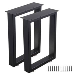 lot 13332 image: ALLCOS Metal Bench Legs 16 Inch Set of 2