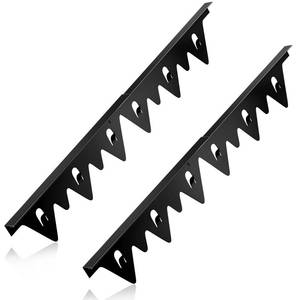 lot 13367 image: Stove Gap Covers Stainless Steel, 2Pack Retractable-Black