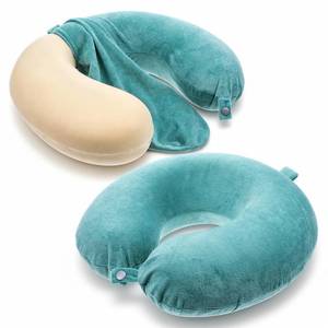 lot 14135 image: 2 Pack U-Shaped Neck Pillow Covers with Zipper