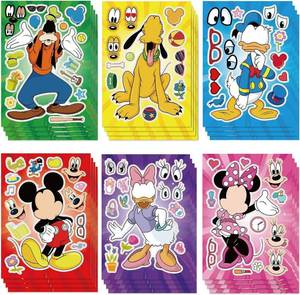 lot 14140 image: TaDadaPAO Make-a-Face Sticker Sheets, 24-Pack