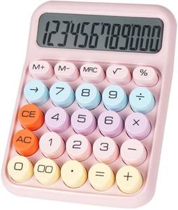 lot 14156 image: DANRONG Mechanical Switch Desktop Calculator, 12-Digit LCD