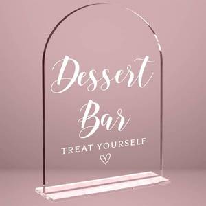 lot 14206 image: CYZCYZ Acrylic Wedding Signs 5x7 Inch