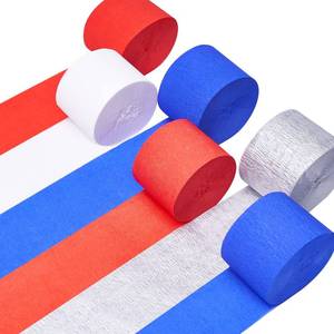 lot 14210 image: PartyWoo Crepe Paper Streamers 6pc 492 FT