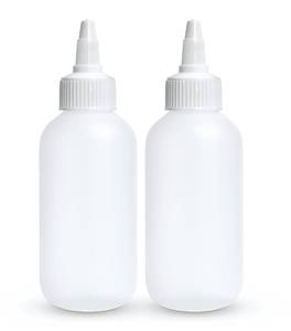 lot 14229 image: Brightfrom 4 oz Plastic Squeeze Bottles with Twist Top Caps, Set of 2