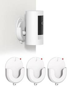 lot 14256 image: No Drill Ring Camera Adhesive Wall Mount, Strong Adhesive Camera Mount Stand Compatible with Ring Indoor Cam(1st Gen and 2nd Gen) Blink Camera Mount, No Drilling, No Screws,3 Pack Mount Bracket