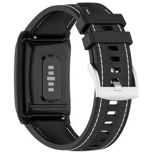 lot 14267 image: AWADUO Compatible with WHOOP 4.0 Replacement Band SiliconeNylon Wrist Strap Bracelet Soft And Durable with Quick Release Smartwatch Accessorie(Black)