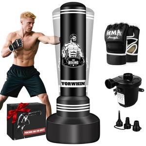 lot 19520 image: YORWHIN Freestanding Heavy Punching Bag 69 with Stand