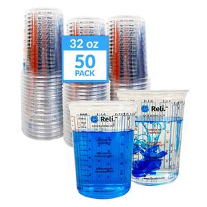 lot 19529 image: Reli. Disposable Mixing Cups 32 oz 50 Pcs