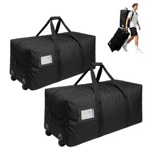 lot 19547 image: Stowly 92L Rolling Duffel Bag 29.5in x 13.8in x 13.8in w Wheels, 2 Pack