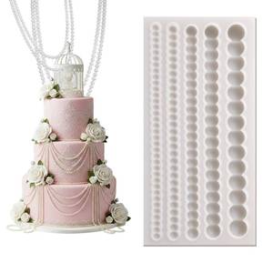 lot 20394 image: Qulkws Pearl Fondant Mold Silicone 5.3 x 2.5
