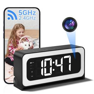 lot 20412 image: Visiocore Clock Camera 2K WiFi Indoor Security Camera