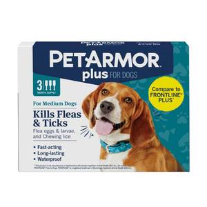 lot 20436 image: PetArmor Plus Flea & Tick Topical Dogs 23-44 lbs, 3-Month