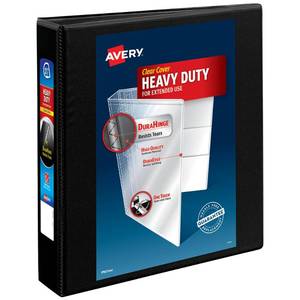 lot 20443 image: Avery Heavy-Duty View 3 Ring Binder, 1.5 Slant Rings