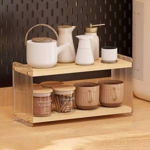 lot 20448 image: LiTY Coffee Station Organizer 2-Tier Acrylic Storage